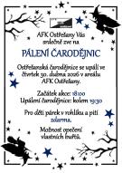 Pálení čarodějnic na hřišti AFK 1